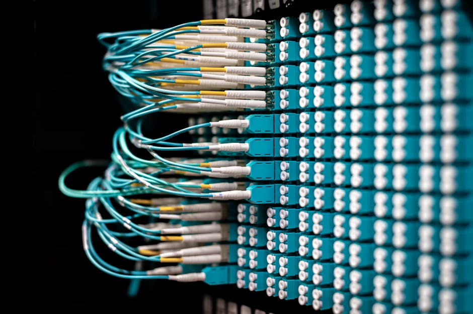 futuristic data visualization showing interconnected nodes representing CRM, ERP, and AI applications forming a complete 360-degree customer profile