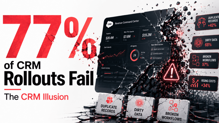 The Agentforce Illusion: Why 77% of CRM Rollouts Fail